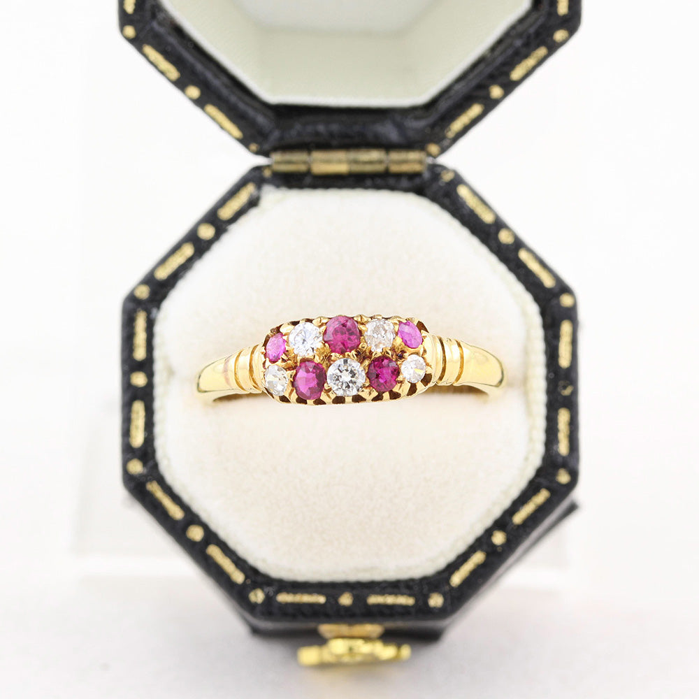 Victorian Ruby &amp; Diamond Dress Ring