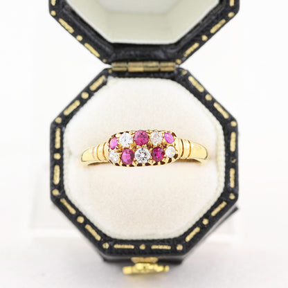 Victorian Ruby &amp; Diamond Dress Ring