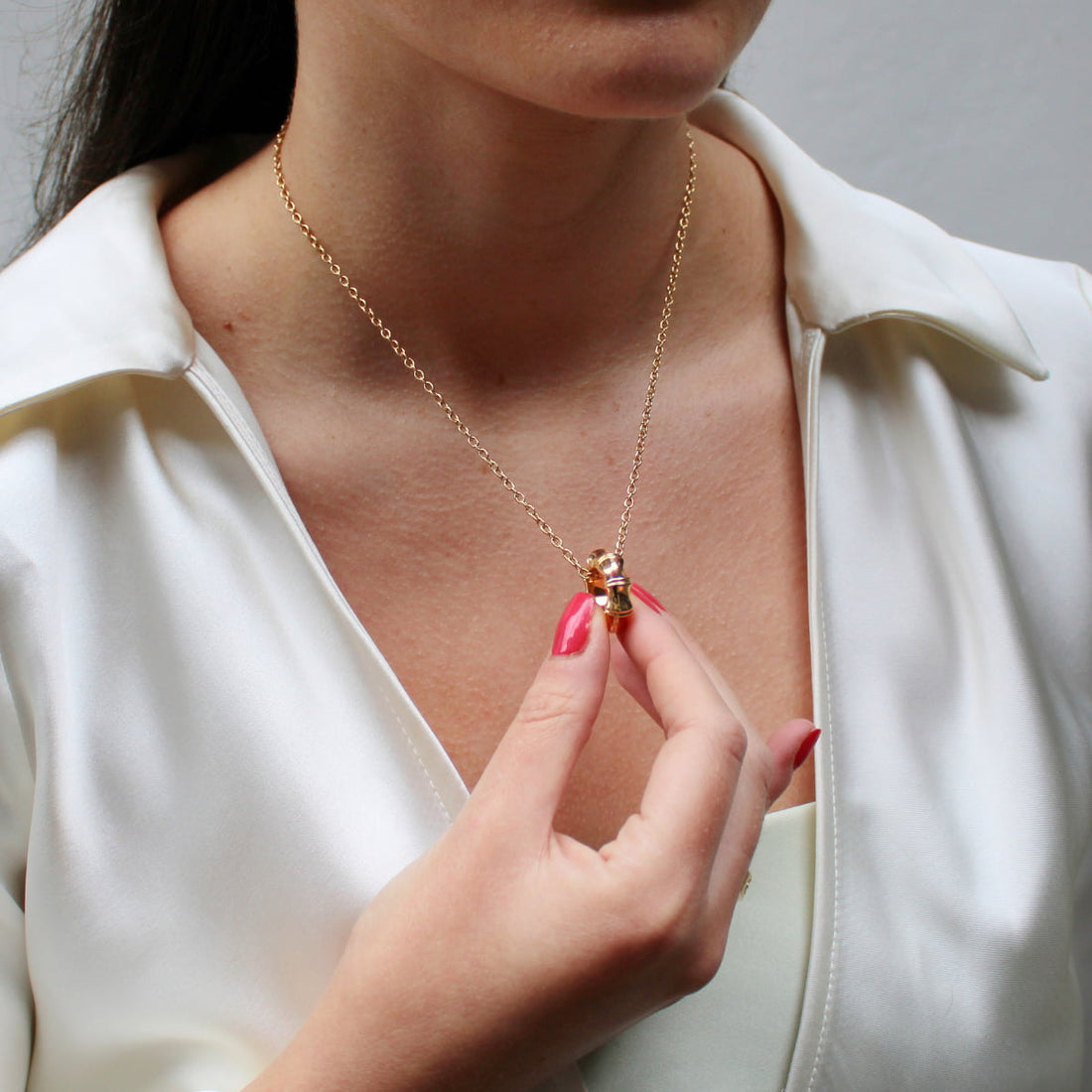 Gucci 18ct Yellow Gold Bamboo Pendant