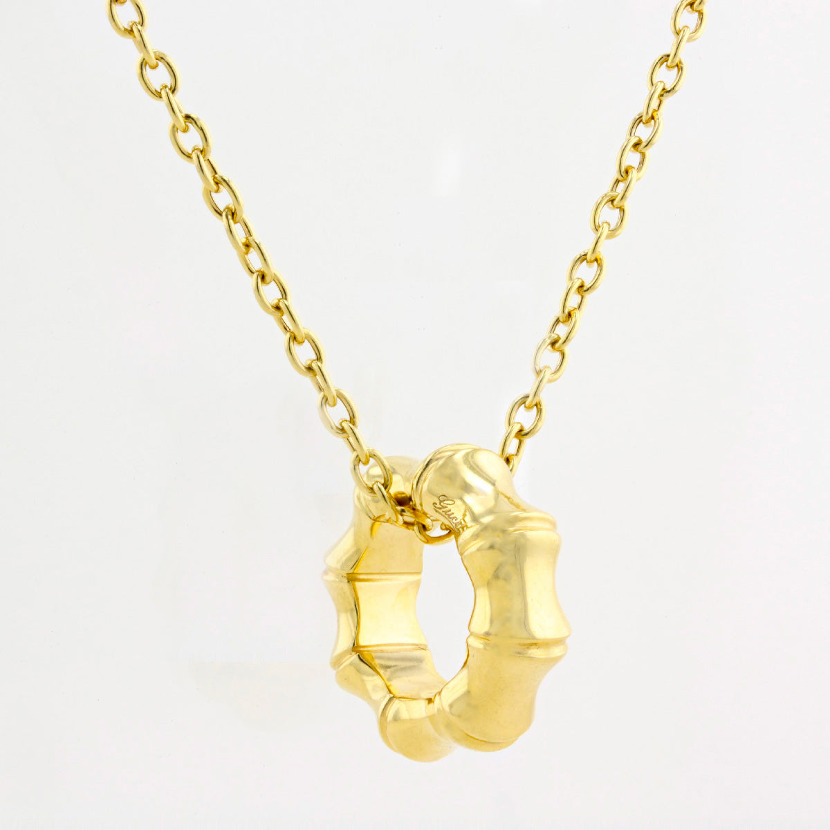 Gucci 18ct Yellow Gold Bamboo Pendant