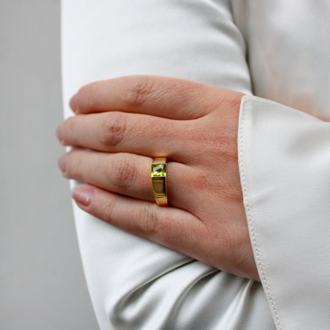 Vintage Cartier Peridot Tank Ring