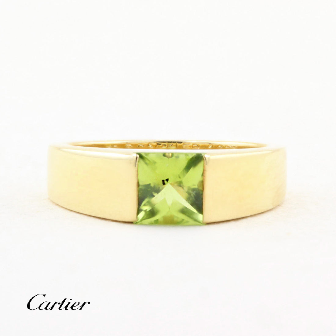 Vintage Cartier Peridot Tank Ring