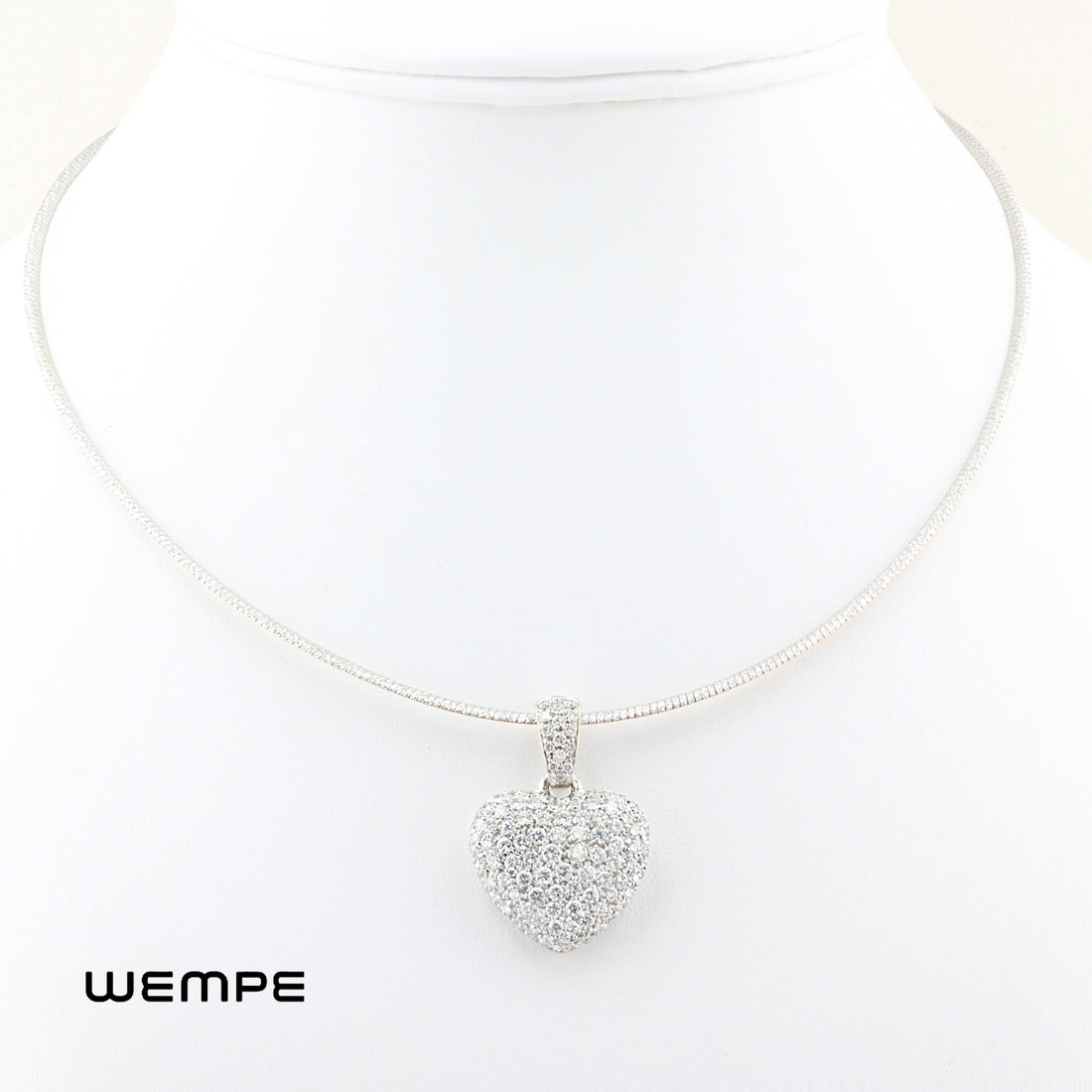 Pre-Owned Wempe 2.10ct Diamond Heart Pendant