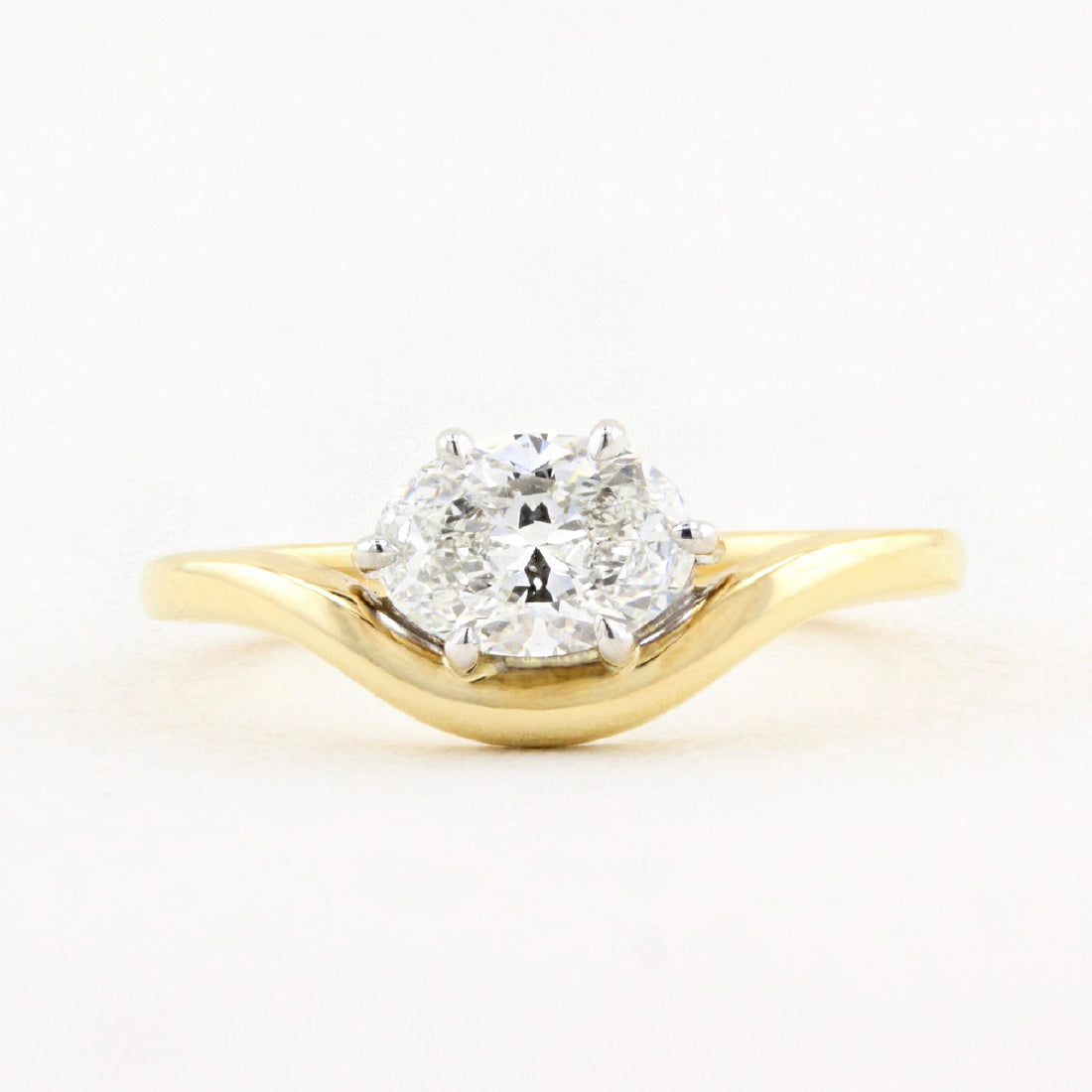 0.70ct Oval Diamond Engagement Ring