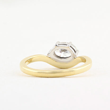 0.70ct Oval Diamond Engagement Ring