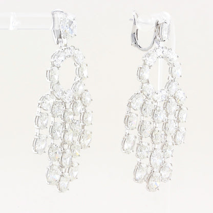 William Goldberg 32ct Oval Diamond Drop Earrings