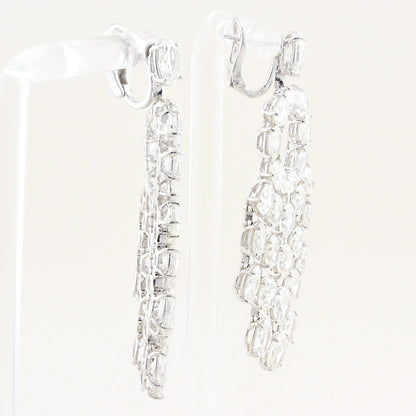 William Goldberg 32ct Oval Diamond Drop Earrings