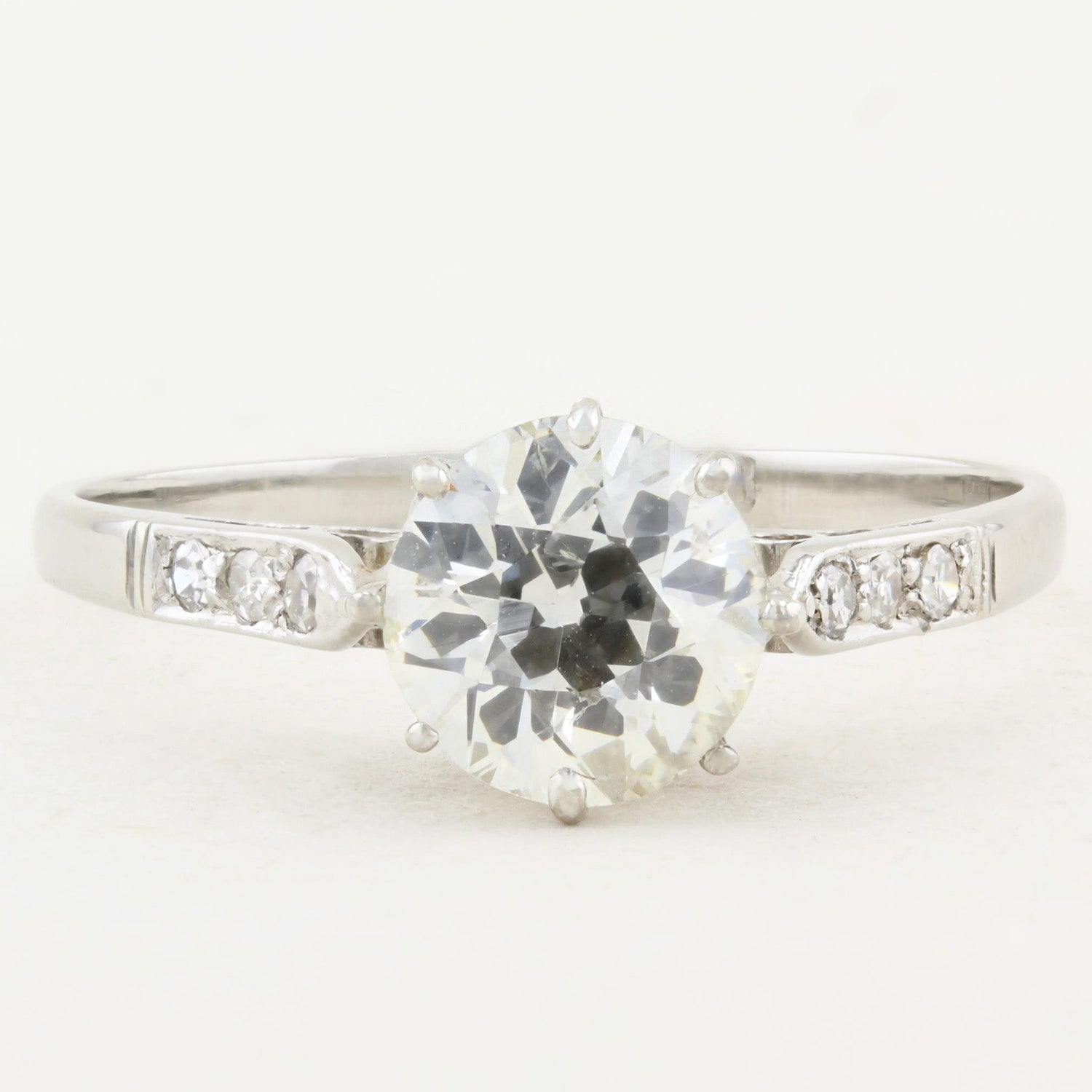 Antique 1.14ct Old Cut Diamond Ring