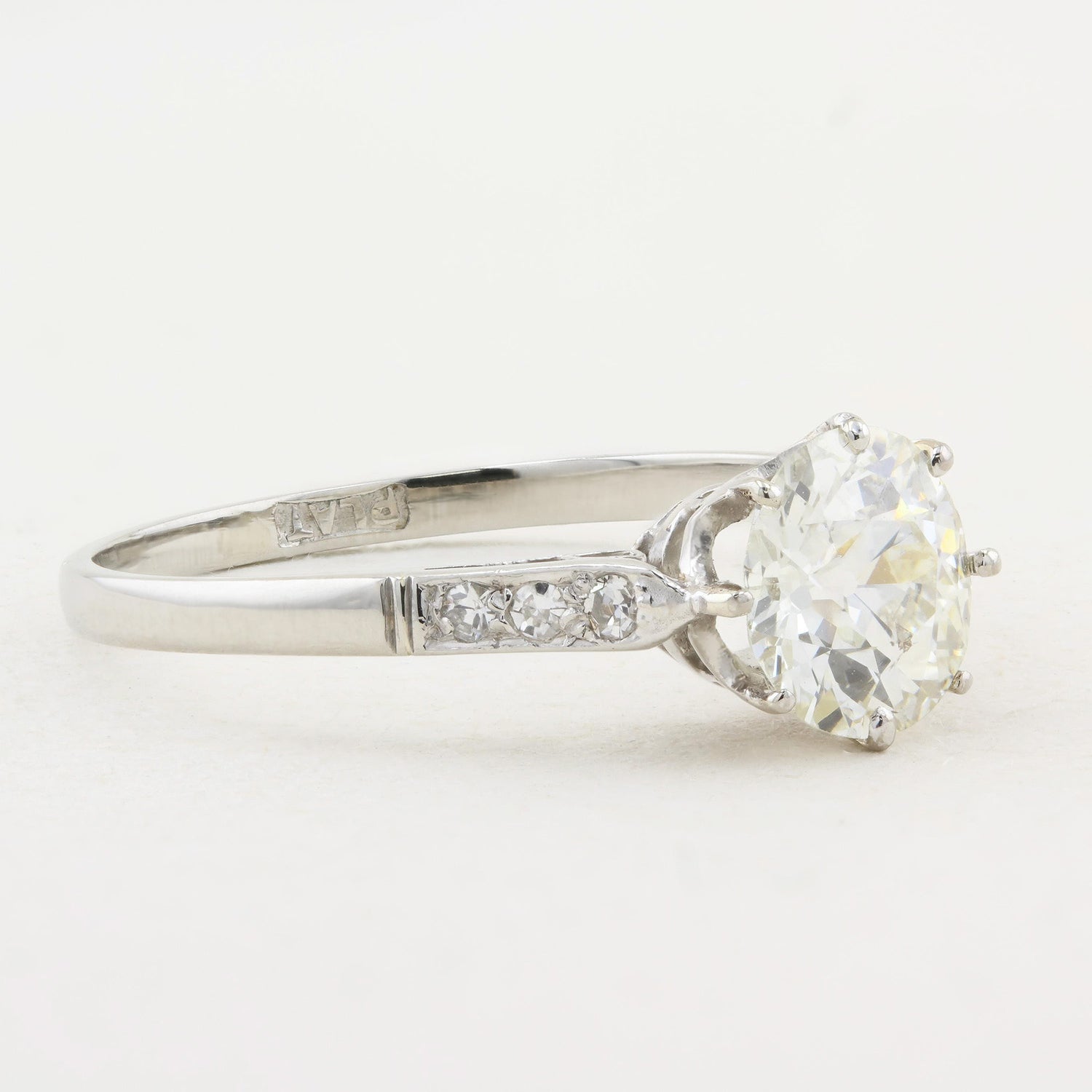 Antique 1.14ct Old Cut Diamond Ring