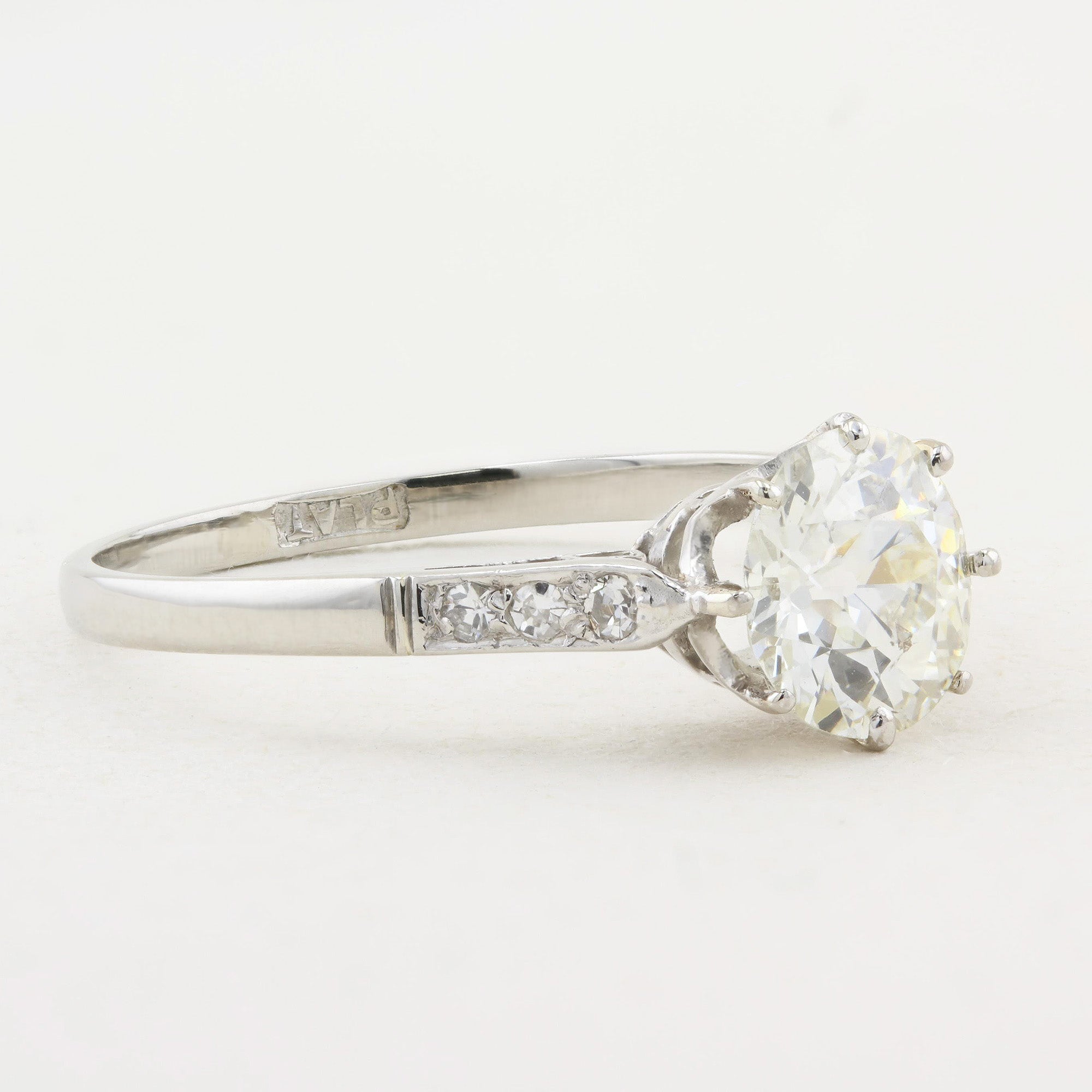 Antique 1.14ct Old Cut Diamond Ring