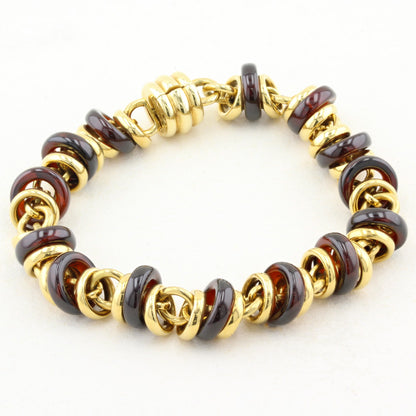 Pomellato Gem Set Rondelle Necklace Bracelet Set