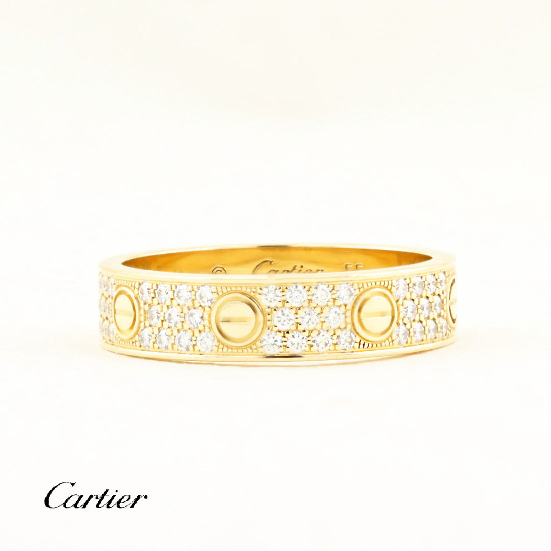 Cartier Diamond Paved Love Ring