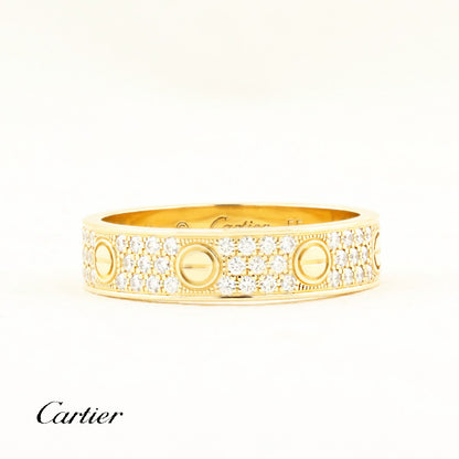 Cartier Diamond Paved Love Ring