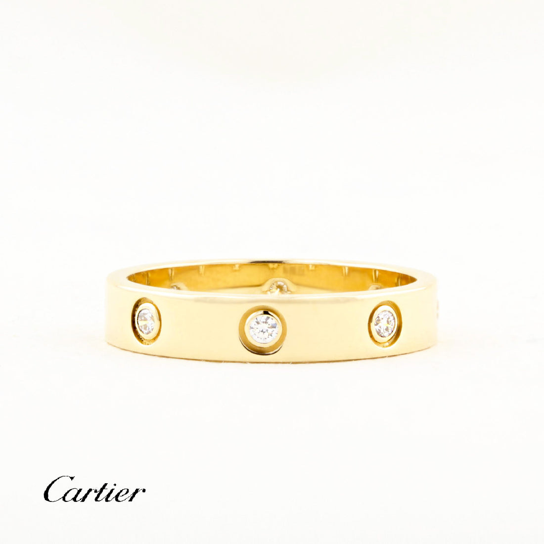Cartier Yellow Gold Diamond Love Ring