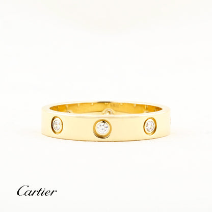 Cartier Yellow Gold Diamond Love Ring