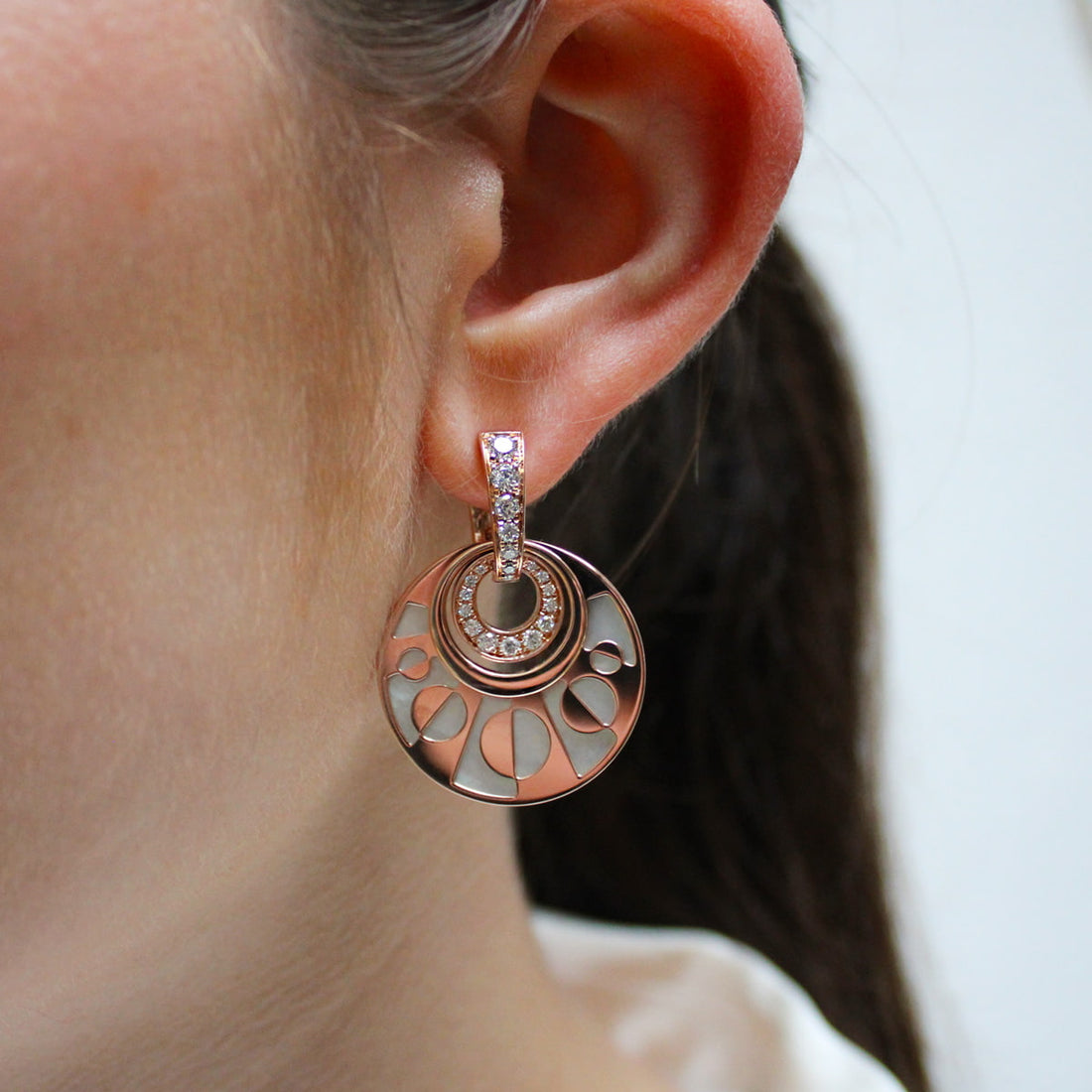 Bulgari Intarsio Diamond Earrings