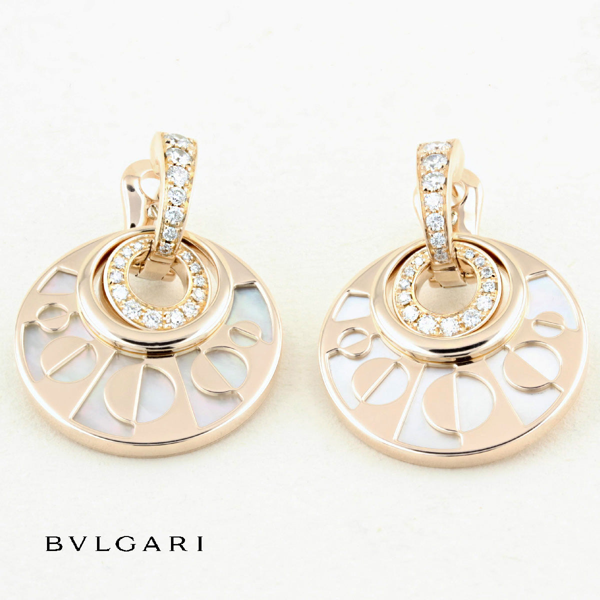 Bulgari Intarsio Diamond Earrings