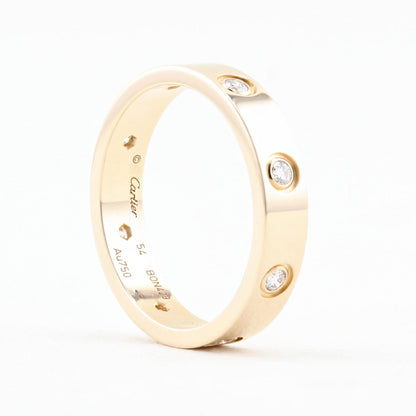 Cartier Rose Gold Diamond Love Ring