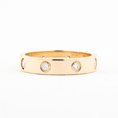Cartier Rose Gold Diamond Love Ring