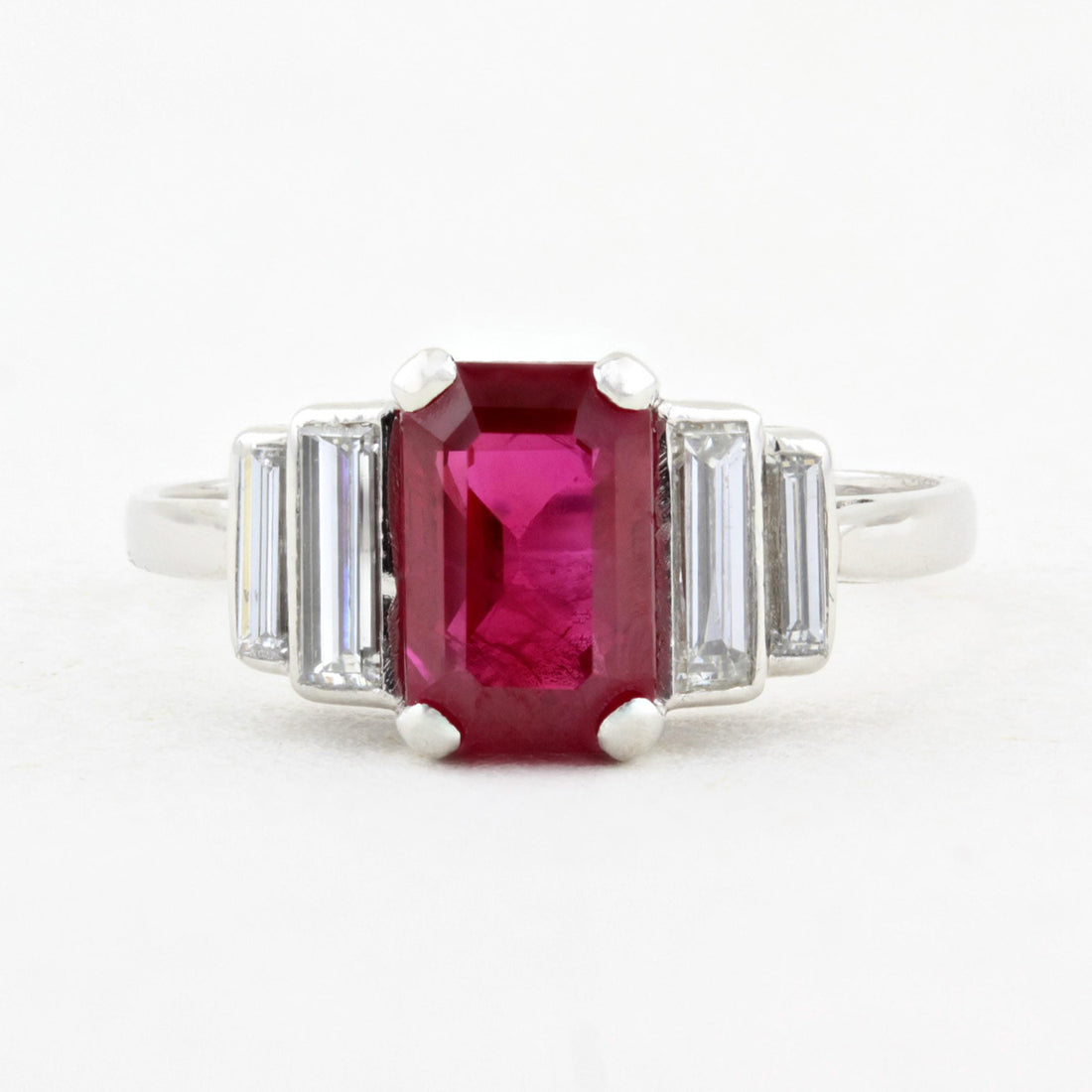Art-Deco Ruby & Diamond Ring