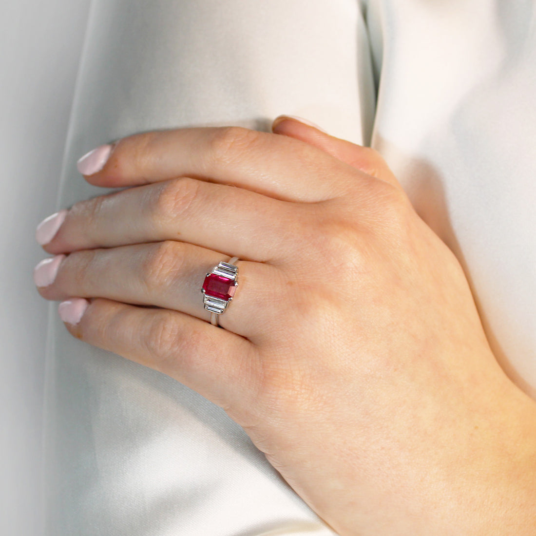 Art-Deco Ruby & Diamond Ring