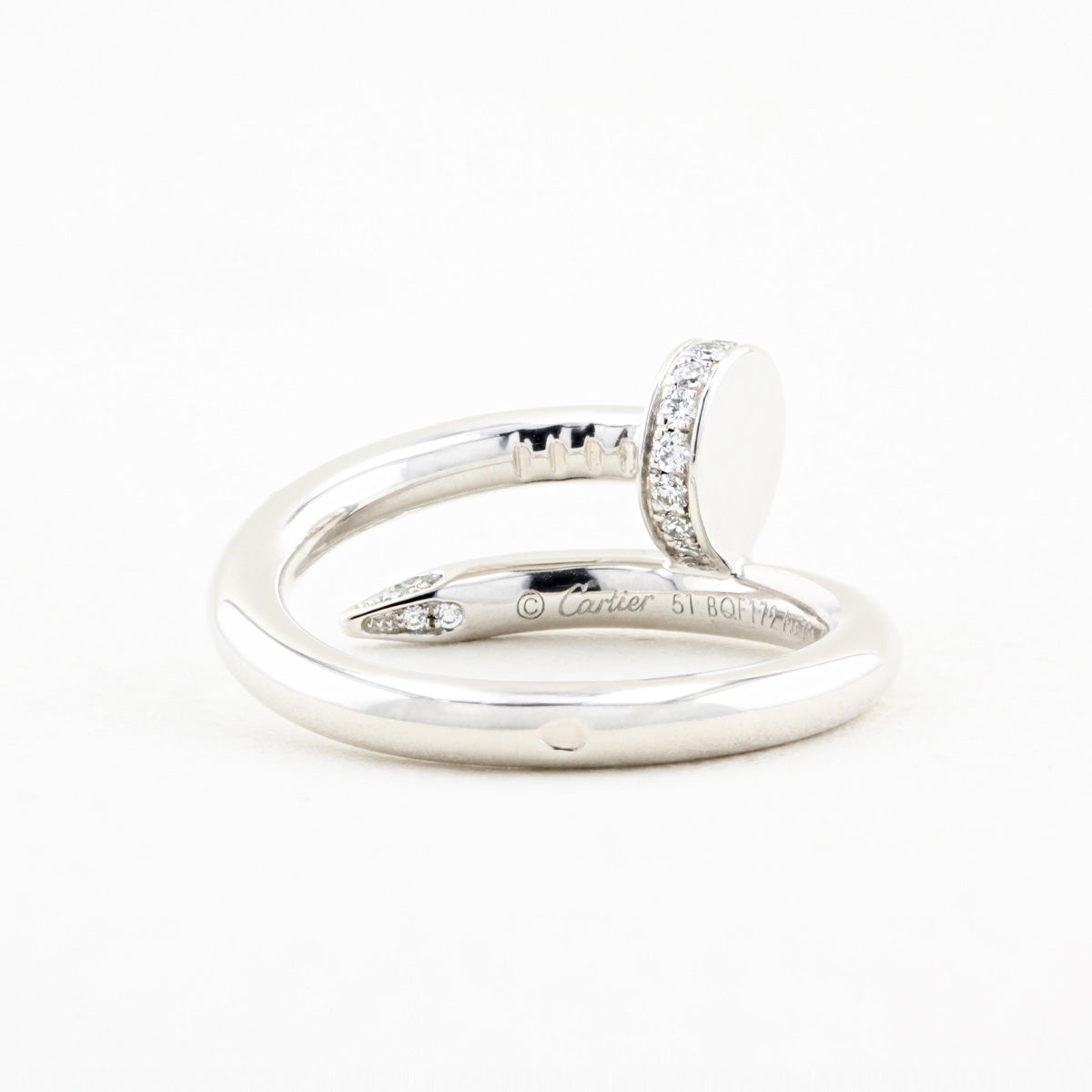 Cartier White Gold Juste Un Clou Ring - Size 51