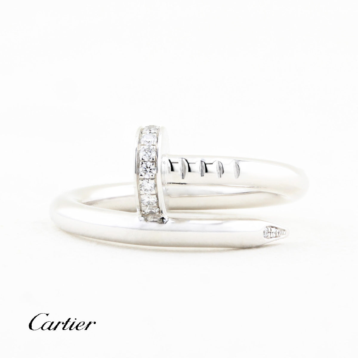 Cartier White Gold Juste Un Clou Ring - Size 51