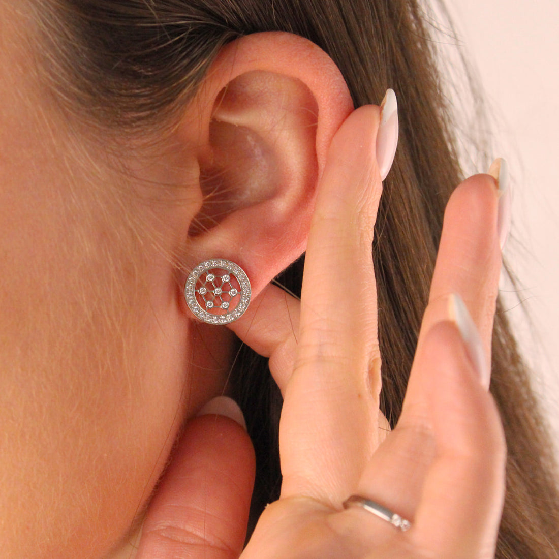 Tiffany Diamond Disk Earrings