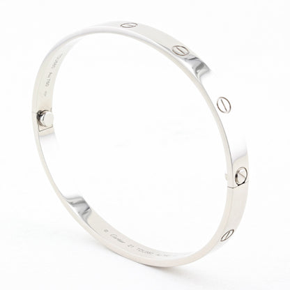 Cartier Classic 18ct White Gold Love Bracelet - Size 18