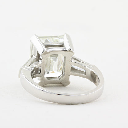7.21ct Emerald Cut Diamond Engagement Ring