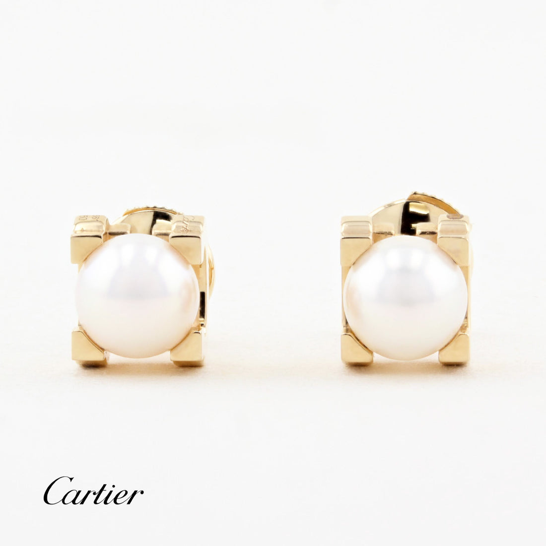 Cartier C De Cartier 18ct Rose Gold Pearl Earrings