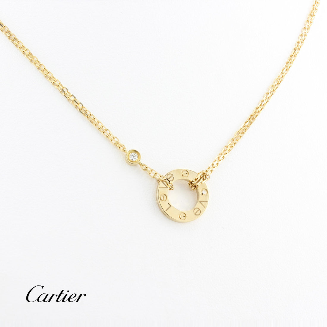 Cartier Diamond Set Love Necklace