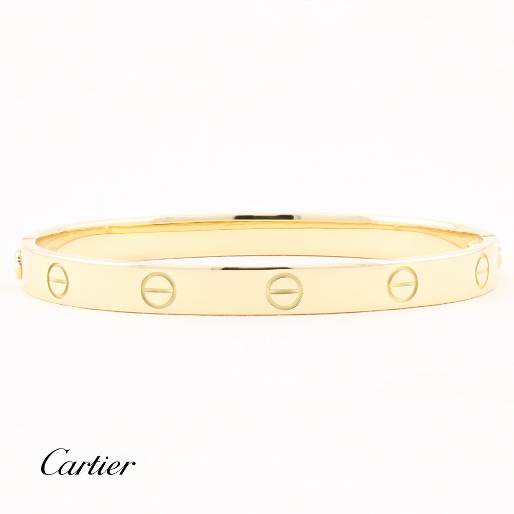 Cartier Classic Yellow Gold Love Bracelet - Size 17