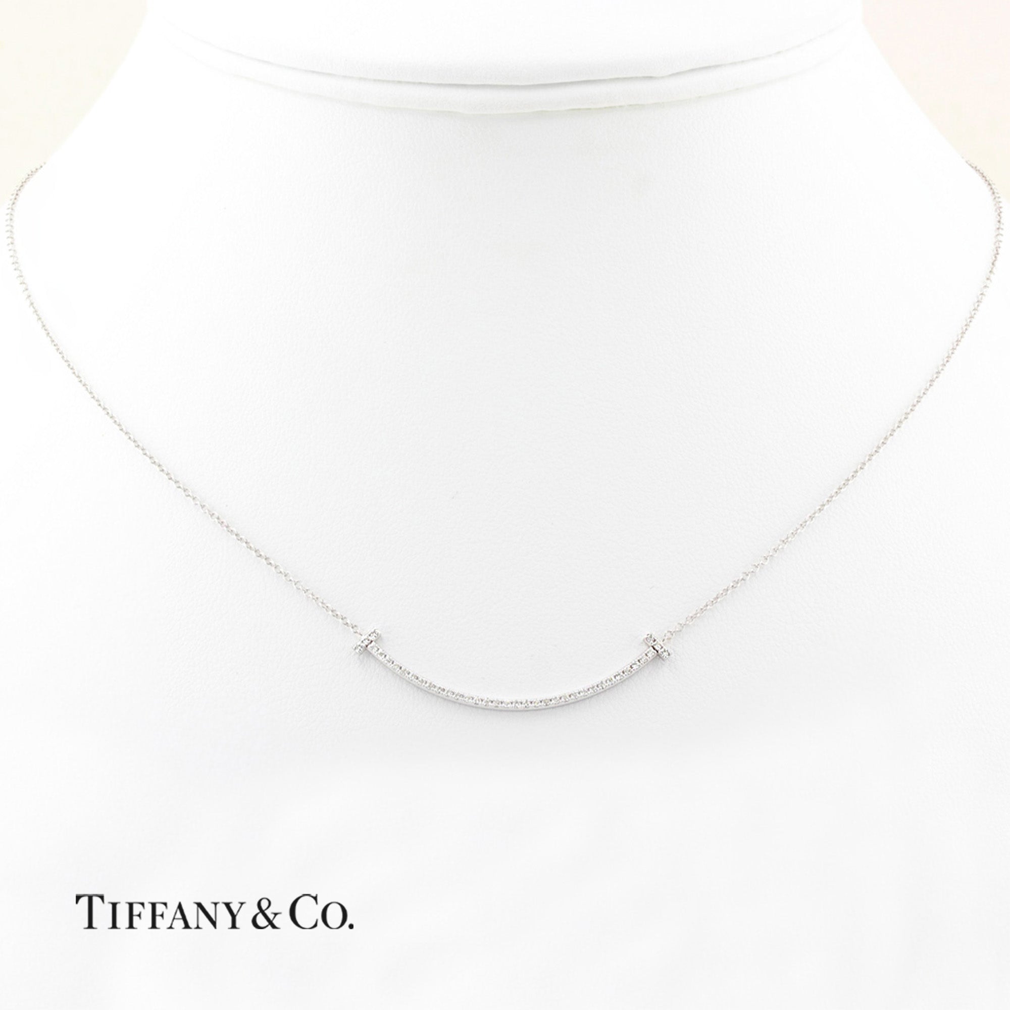 Tiffany &amp; Co. T Diamond Smile Necklace