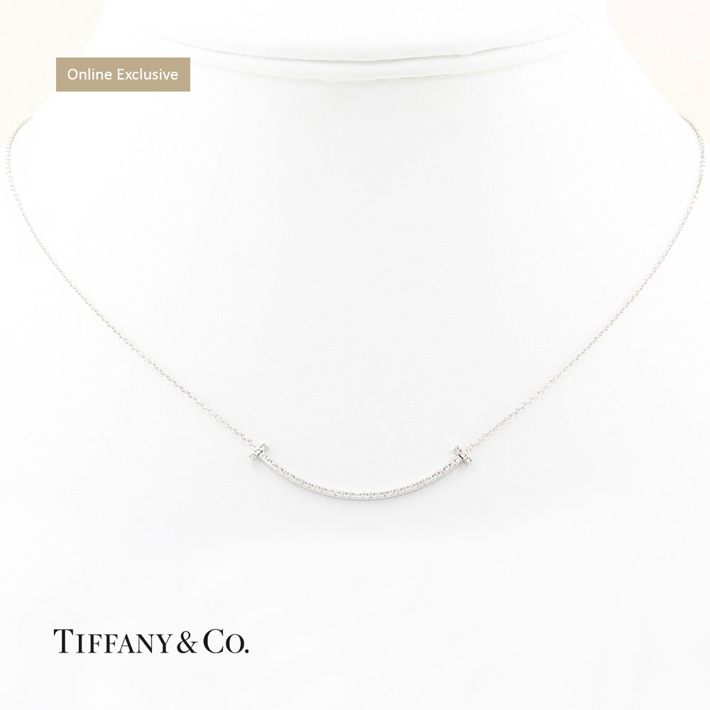 Tiffany T Diamond Smile Necklace