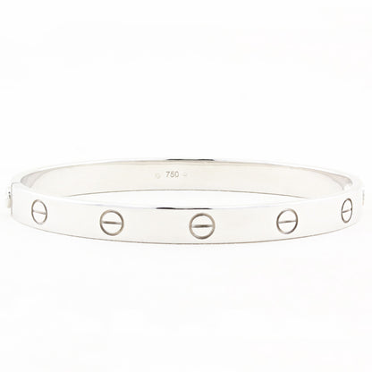 Cartier Classic 18ct White Gold Love Bracelet - Size 18