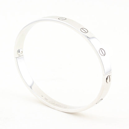 Cartier Classic 18ct White Gold Love Bracelet - Size 18