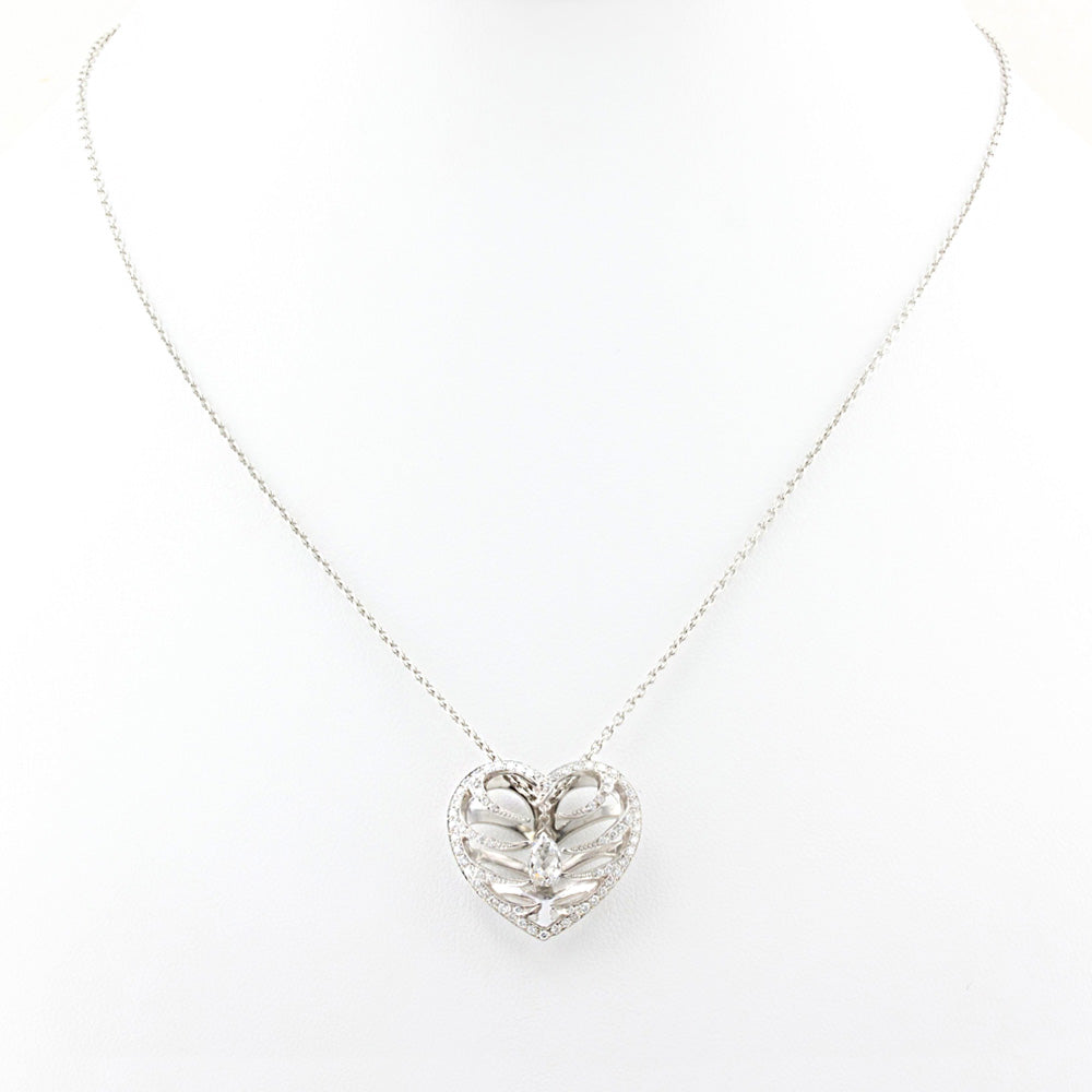Wint &amp; Kidd Diamond Heart Briolette Necklace