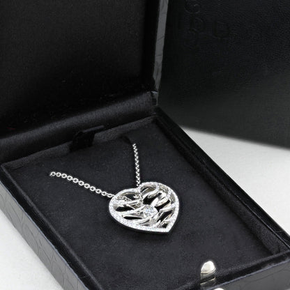 Wint &amp; Kidd Diamond Heart Briolette Necklace