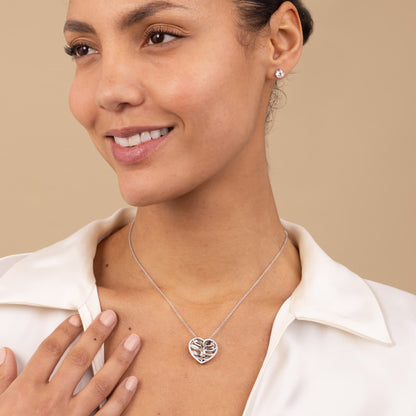 Wint &amp; Kidd Diamond Heart Briolette Necklace