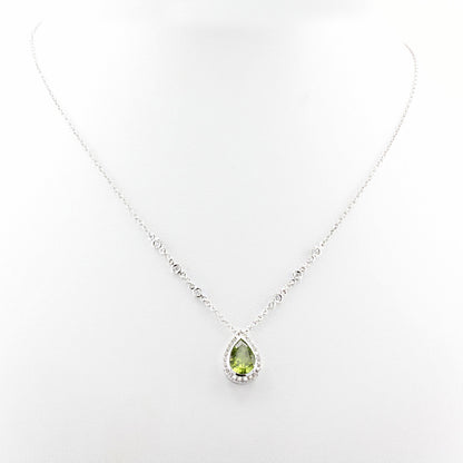 Mappin &amp; Webb Peridot and Diamond Necklace