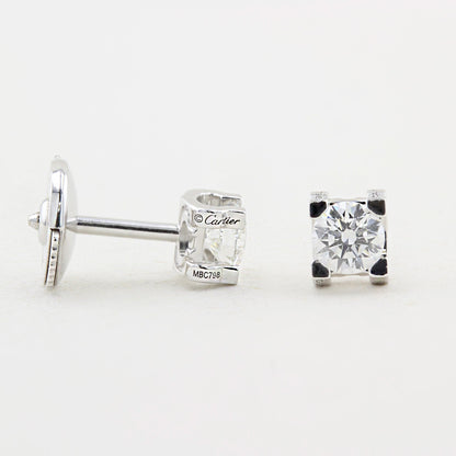 C de Cartier 0.46ct Diamond Stud Earrings