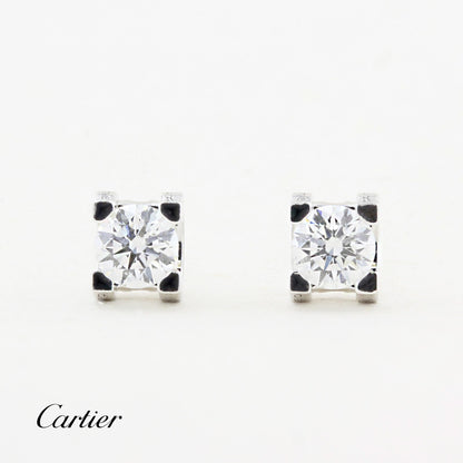 C de Cartier 0.46ct Diamond Stud Earrings