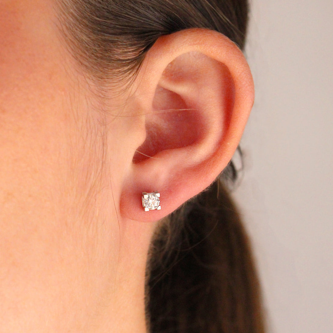 C de Cartier 0.46ct Diamond Stud Earrings