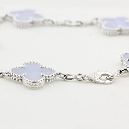 Van Cleef Arpels Vintage Chalcedony Alhambra Bracelet – Hatton