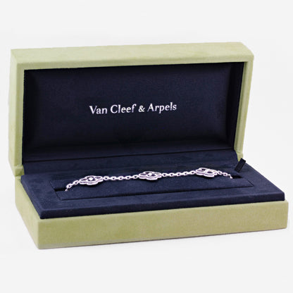 Van Cleef &amp; Aprels White Gold Vintage Alhambra Bracelet