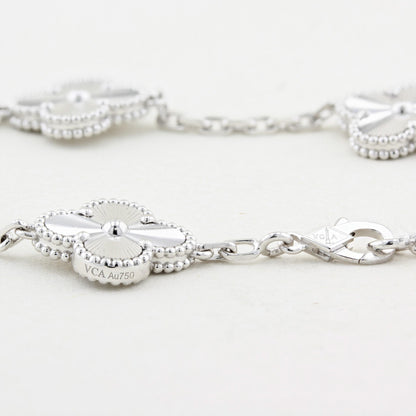 Van Cleef &amp; Aprels White Gold Vintage Alhambra Bracelet