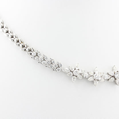 37ct Diamond Cluster Necklace