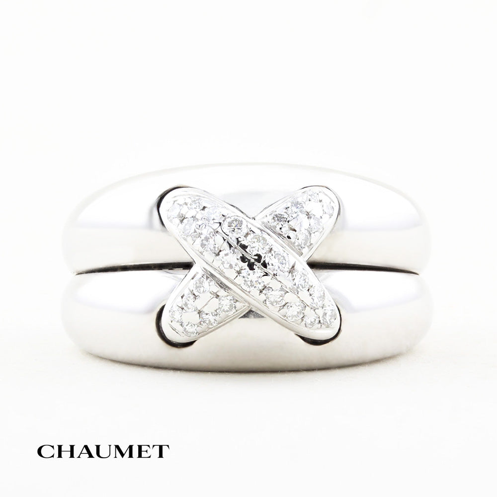 Vintage Chaumet Diamond Liens de Band Ring