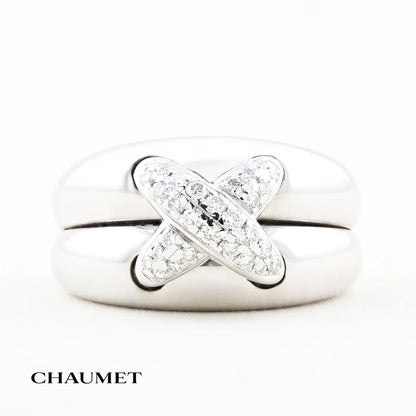Vintage Chaumet Diamond Liens de Band Ring